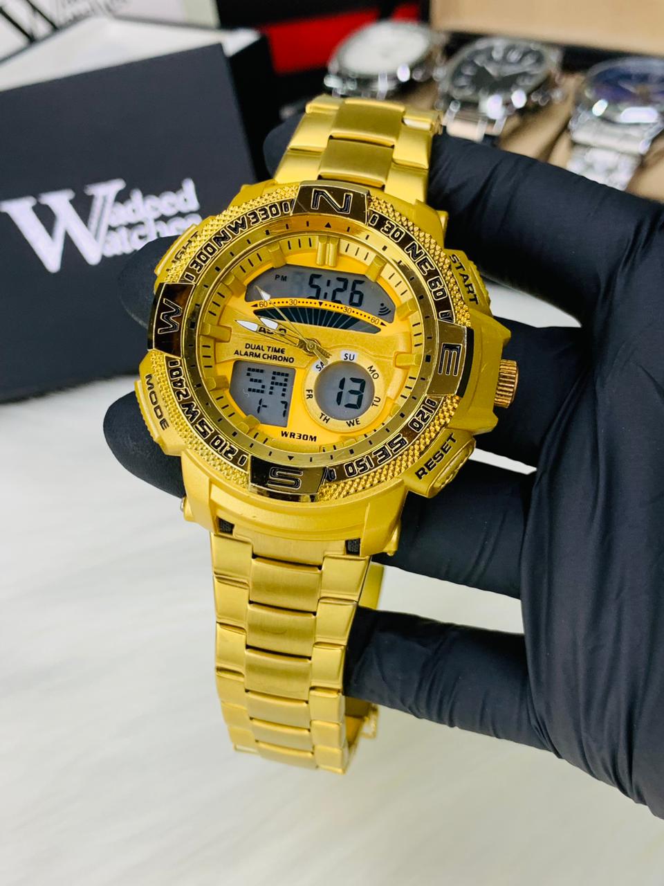 ساعة G-Shock Gold Analog-Digital Watch