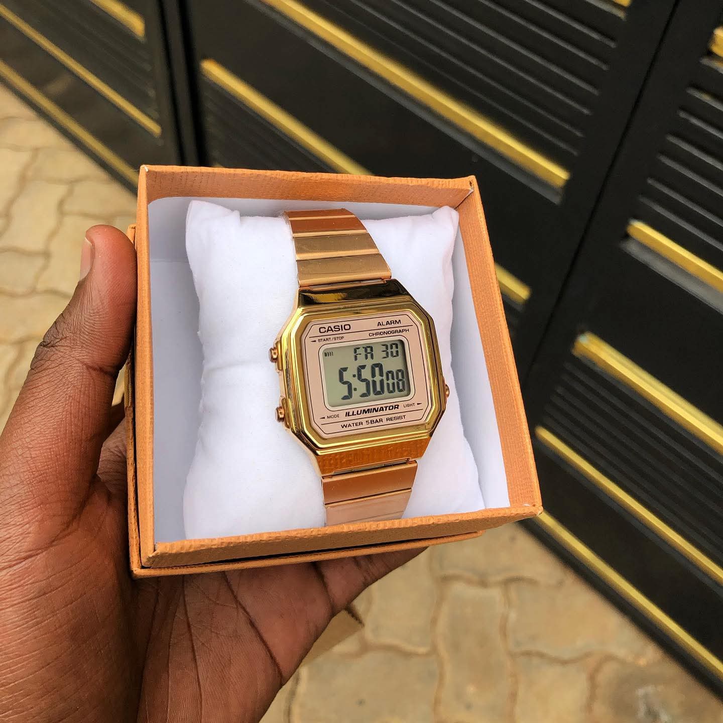 ساعة Casio Men’s Full Gold Digital Watch