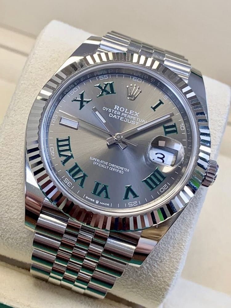 ساعة Rolex Datejust Watch – Roman Numerals, Silver Oyster Bracelet & Transparent Case Back
