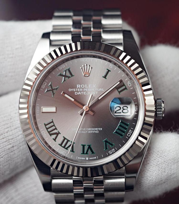 ساعة Rolex Datejust Watch – Roman Numerals, Silver Oyster Bracelet & Transparent Case Back